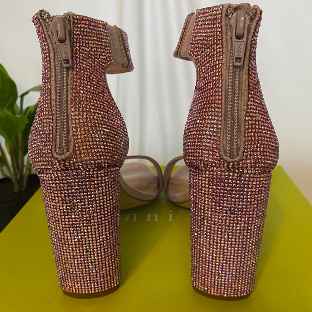 Gianni Bini Ronilynn Bling Jewel Embellished Dress Sandals-Lavender-SZ 8.5M - Picture 6 of 9